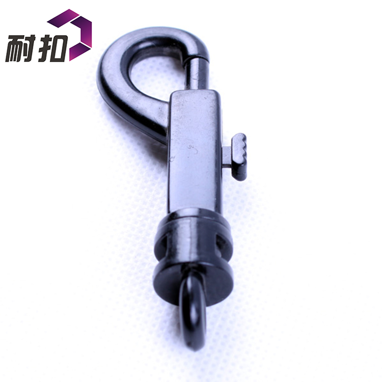 注塑箱包鉤扣 黑色旋轉(zhuǎn)鉤扣  現(xiàn)貨滿(mǎn)千包郵